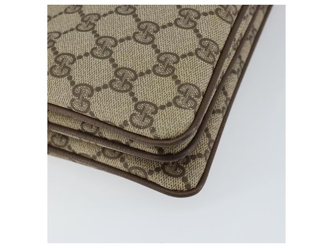 Borsa Sherry Line GG Supreme Web di GUCCI in PVC beige e oro 904 02 013 Auth ep12043 D'oro - vista 13