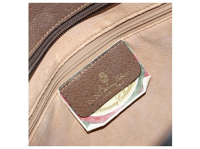 Borsa Sherry Line GG Supreme Web di GUCCI in PVC beige e oro 904 02 013 Auth ep12043 D'oro - vista 16