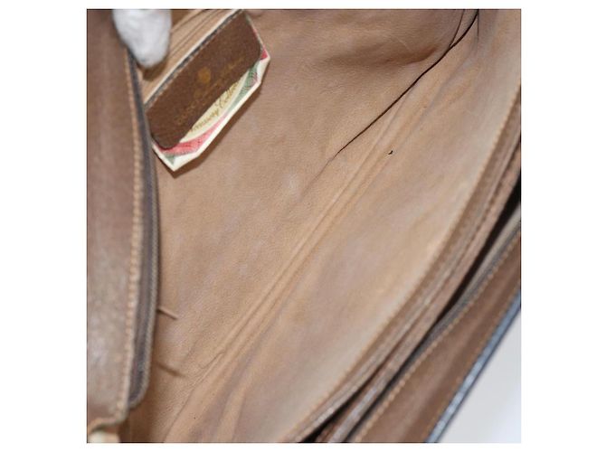 Borsa Sherry Line GG Supreme Web di GUCCI in PVC beige e oro 904 02 013 Auth ep12043 D'oro - vista 17