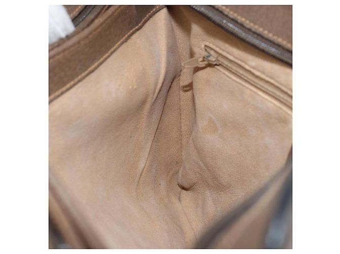 Borsa Sherry Line GG Supreme Web di GUCCI in PVC beige e oro 904 02 013 Auth ep12043 D'oro - vista 19
