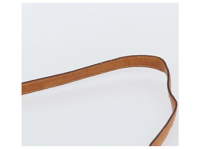 Céline Borsa a Spalla in Tela Macadam CELINE in Pelle PVC Marrone Oro Auth 154706 D'oro - vista 9