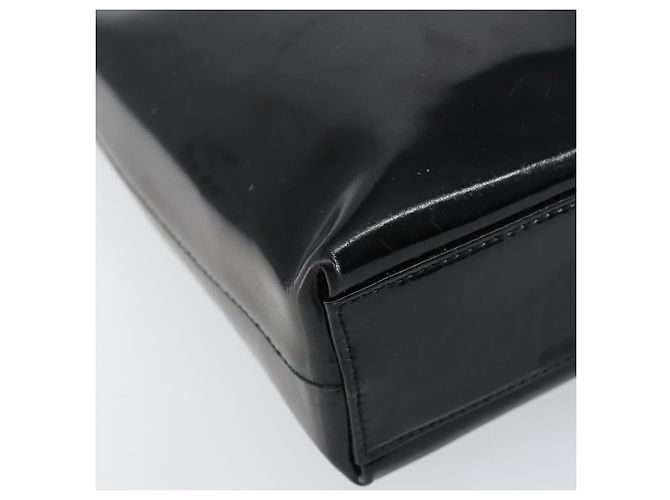 Borsa a Spalla Vala Smalto Nero Argento Salvatore Ferragamo Auth bs31356 - vista 11