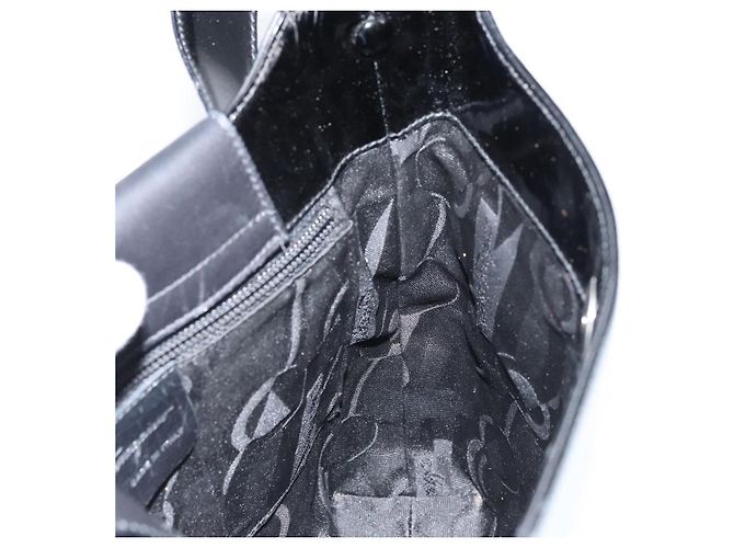 Borsa a Spalla Vala Smalto Nero Argento Salvatore Ferragamo Auth bs31356 - vista 17