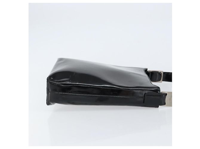 Borsa a Spalla Vala Smalto Nero Argento Salvatore Ferragamo Auth bs31356 - vista 4