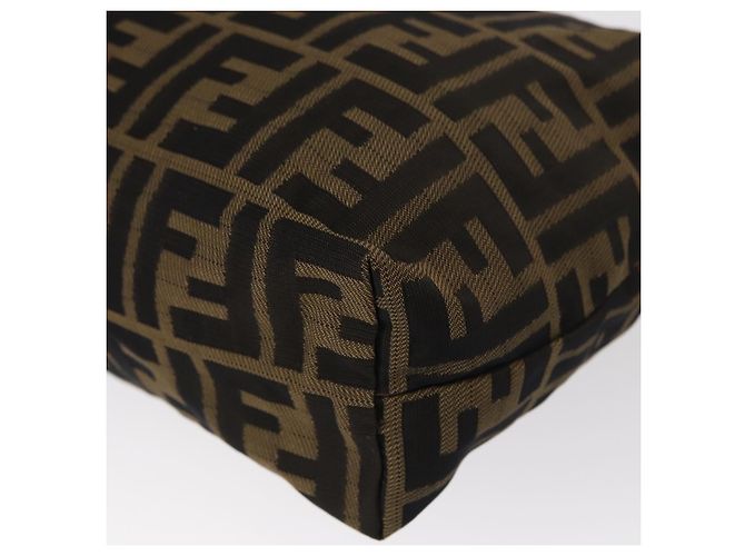 FENDI Zucca Canvas Tasche Schwarz Braun Auth am9590 - Ansicht 16