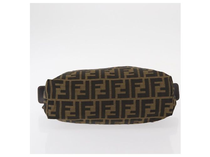 FENDI Zucca Canvas Tasche Schwarz Braun Auth am9590 - Ansicht 6