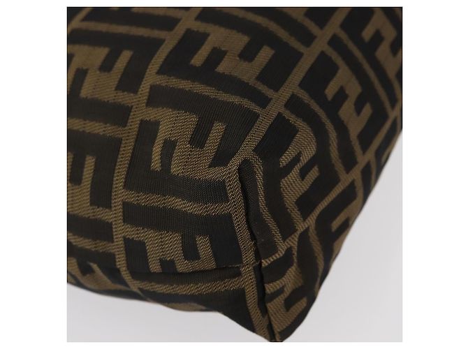 FENDI Zucca Canvas Tasche Schwarz Braun Auth am9590 - Ansicht 7