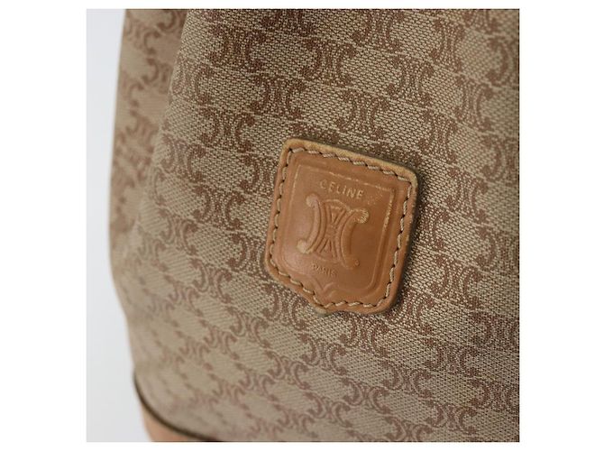Céline Borsa a Spalla in Tela Macadam CELINE Beige Auth BA8004 - vista 17