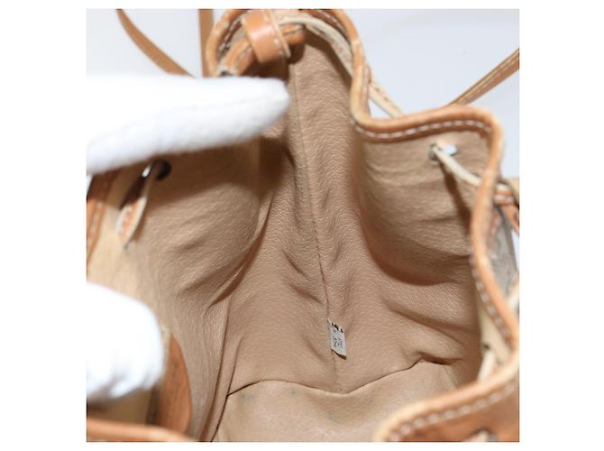 Céline Borsa a Spalla in Tela Macadam CELINE Beige Auth BA8004 - vista 19