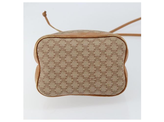 Céline Borsa a Spalla in Tela Macadam CELINE Beige Auth BA8004 - vista 5