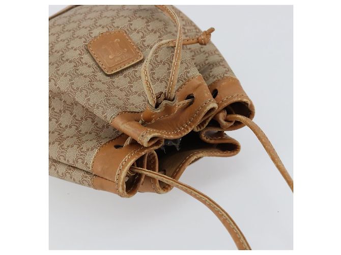 Céline Borsa a Spalla in Tela Macadam CELINE Beige Auth BA8004 - vista 6