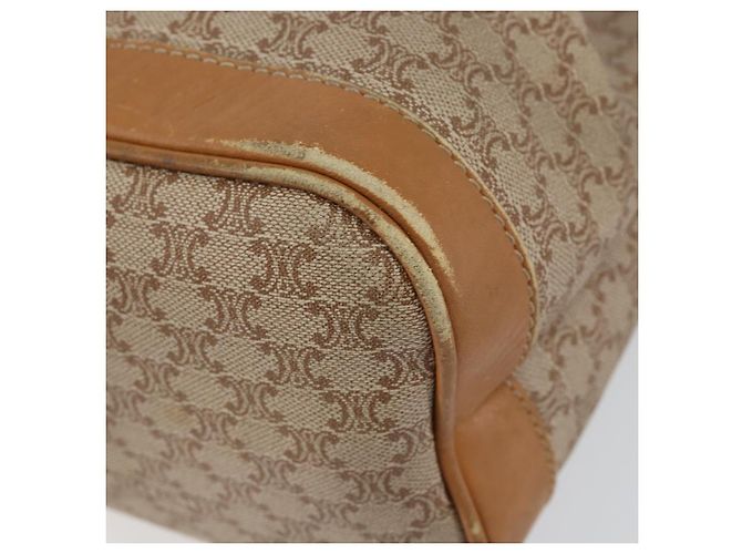 Céline Borsa a Spalla in Tela Macadam CELINE Beige Auth BA8004 - vista 9