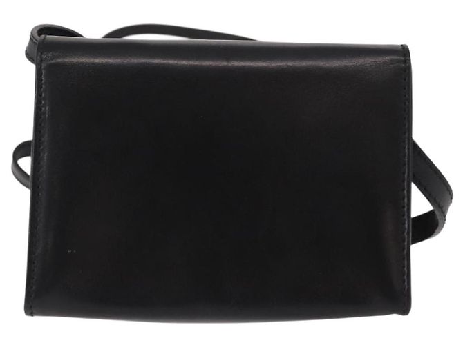 Borsa a Spalla Vala in Pelle Nera e Oro Salvatore Ferragamo Auth ka135 Nero D'oro - vista 2