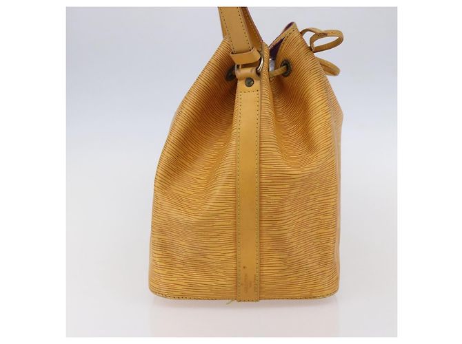 Noe LOUIS VUITTON Borsa a Spalla Petit Noé Epi Gialla M44109 LV Auth BA7921 Giallo - vista 3