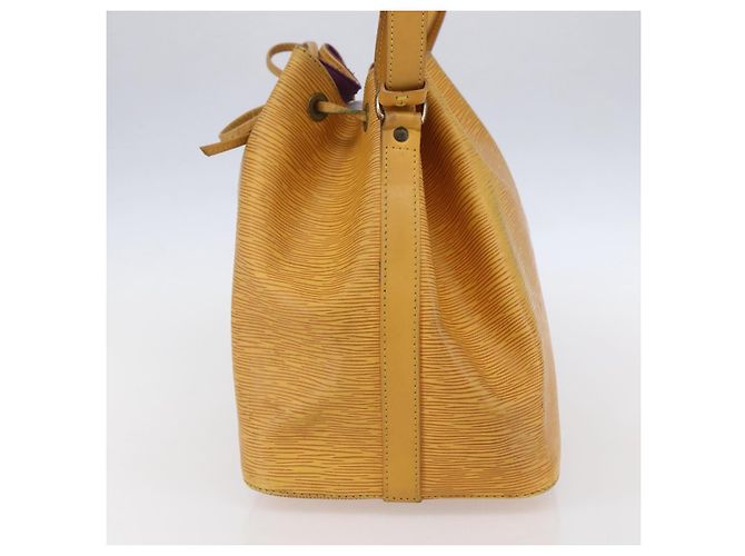Noe LOUIS VUITTON Borsa a Spalla Petit Noé Epi Gialla M44109 LV Auth BA7921 Giallo - vista 4