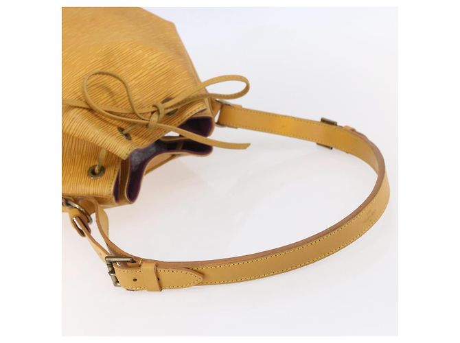 Noe LOUIS VUITTON Borsa a Spalla Petit Noé Epi Gialla M44109 LV Auth BA7921 Giallo - vista 7