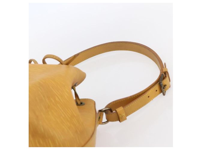 Noe LOUIS VUITTON Borsa a Spalla Petit Noé Epi Gialla M44109 LV Auth BA7921 Giallo - vista 8