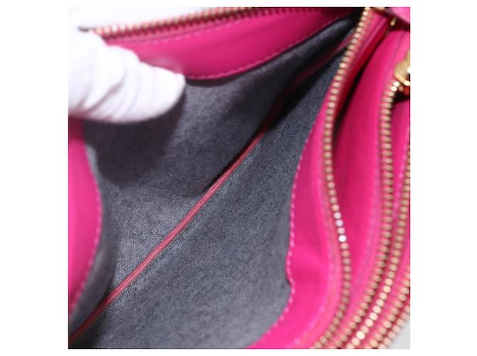 Céline Borsa a Spalla Trio Small in Pelle Rosa Oro Auth BA7686 D'oro - vista 21