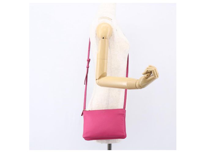 Céline Borsa a Spalla Trio Small in Pelle Rosa Oro Auth BA7686 D'oro - vista 22