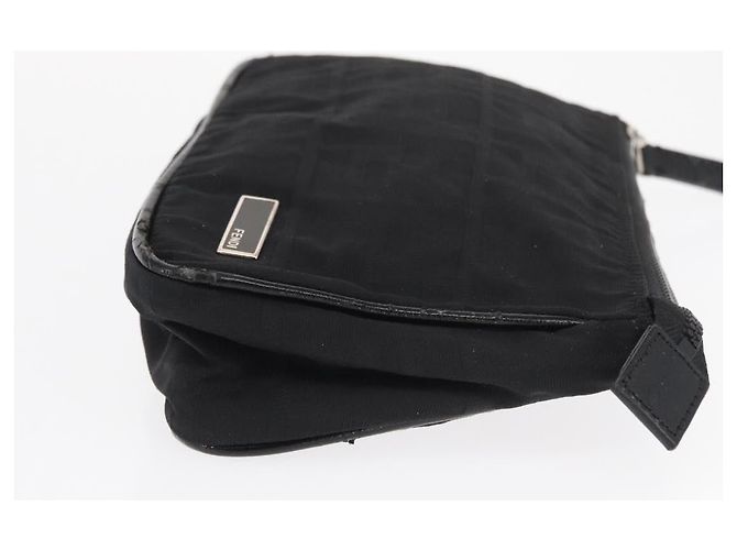 FENDI Zucca Canvas Clutch Tasche PVC 2 Set Beige Schwarz Auth bs31055 - Ansicht 12