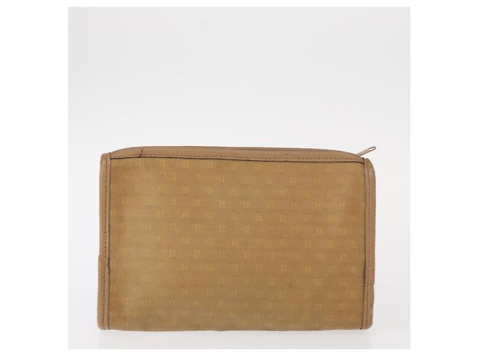 FENDI Zucca Canvas Clutch Tasche PVC 2 Set Beige Schwarz Auth bs31055 - Ansicht 3