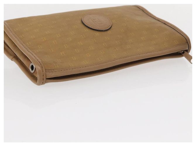 FENDI Zucca Canvas Clutch Tasche PVC 2 Set Beige Schwarz Auth bs31055 - Ansicht 5