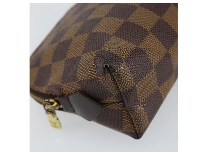 LOUIS VUITTON Pochette Cosmetica PM Damier Ebene N47516 Auth LV 152666 - vista 14