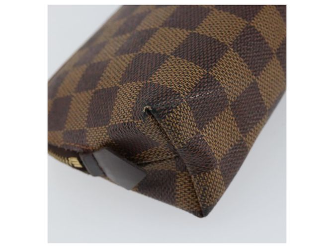 LOUIS VUITTON Pochette Cosmetica PM Damier Ebene N47516 Auth LV 152666 - vista 16