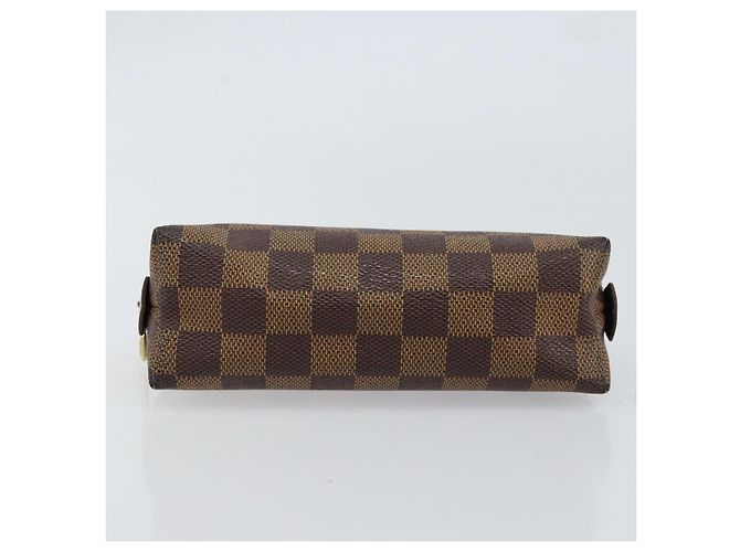LOUIS VUITTON Pochette Cosmetica PM Damier Ebene N47516 Auth LV 152666 - vista 6