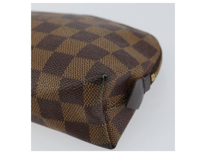 LOUIS VUITTON Pochette Cosmetica PM Damier Ebene N47516 Auth LV 152666 - vista 7