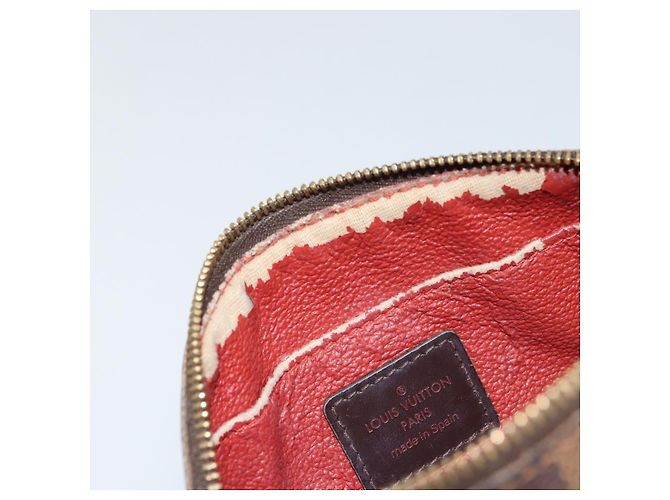 LOUIS VUITTON Pochette Cosmetica PM Damier Ebene N47516 Auth LV 152666 - vista 9