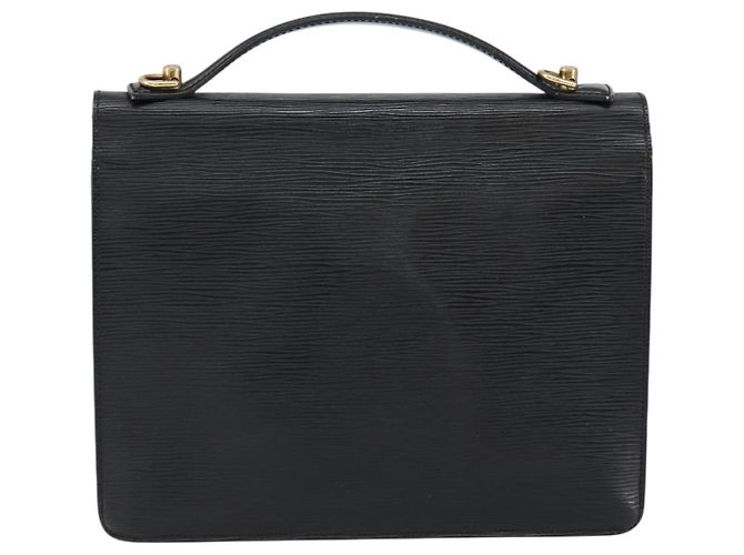 LOUIS VUITTON Borsa a Mano Epi Monceau 28 Nera M52122 LV Auth ka020 Nero - vista 2