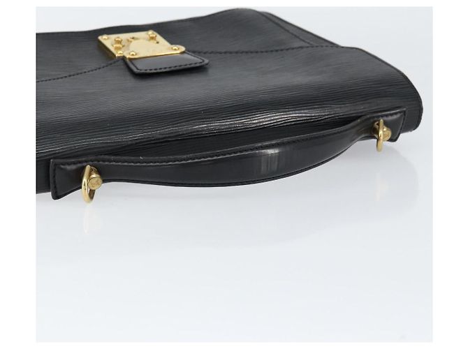 LOUIS VUITTON Borsa a Mano Epi Monceau 28 Nera M52122 LV Auth ka020 Nero - vista 7