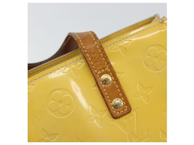 LOUIS VUITTON Monogram Vernis Reade PM Borsa a Mano Grigia M91145 LV Auth 153395 Grigio - vista 10