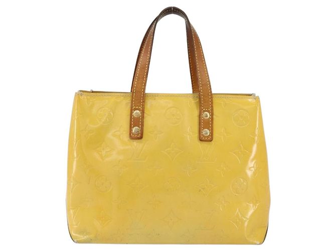 LOUIS VUITTON Monogram Vernis Reade PM Borsa a Mano Grigia M91145 LV Auth 153395 Grigio - vista 2