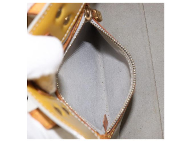 LOUIS VUITTON Monogram Vernis Reade PM Borsa a Mano Grigia M91145 LV Auth 153395 Grigio - vista 21