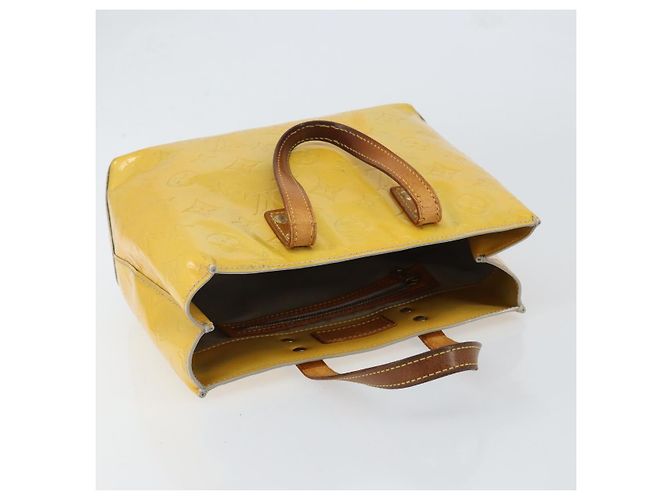 LOUIS VUITTON Monogram Vernis Reade PM Borsa a Mano Grigia M91145 LV Auth 153395 Grigio - vista 6