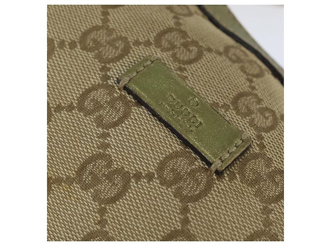 Borsa a Spalla Gucci GG Canvas Sherry Line Beige Oro 181092 Auth 150514 D'oro - vista 14