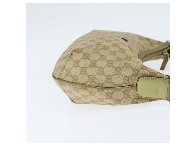 Borsa a Spalla Gucci GG Canvas Sherry Line Beige Oro 181092 Auth 150514 D'oro - vista 5
