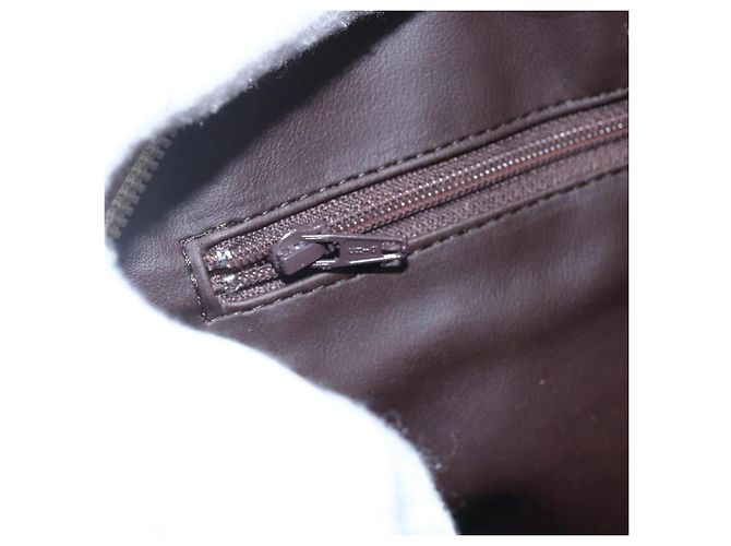 BALLY Borsa a Spalla in Pelle Trapuntata con Catena Avorio Oro Auth 151031 D'oro Crudo - vista 17