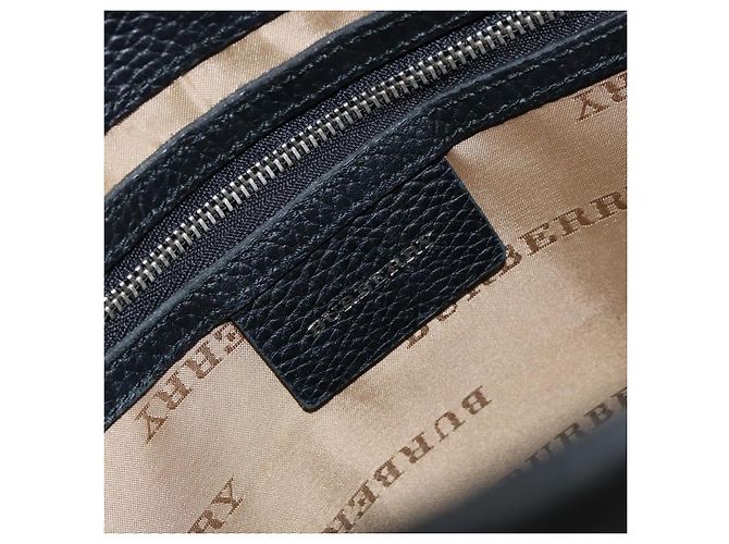 Burberry Nova Check Handtasche aus Canvas Beige Silber Authentisch bs30646 - vue 17