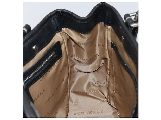 Burberry Nova Check Handtasche aus Canvas Beige Silber Authentisch bs30646 - vue 18