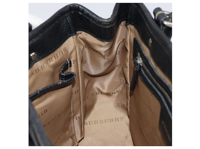 Burberry Nova Check Handtasche aus Canvas Beige Silber Authentisch bs30646 - vue 19