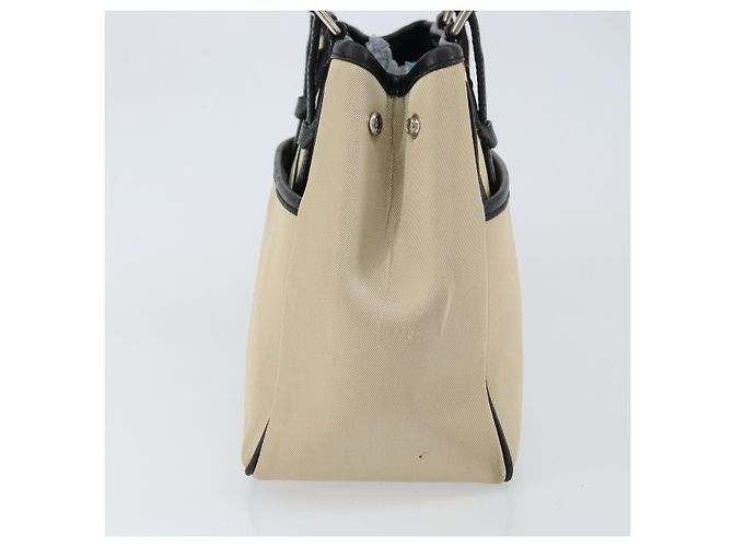 Burberry Nova Check Handtasche aus Canvas Beige Silber Authentisch bs30646 - vue 3