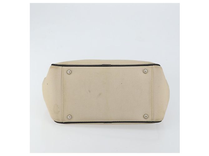 Burberry Nova Check Handtasche aus Canvas Beige Silber Authentisch bs30646 - vue 5