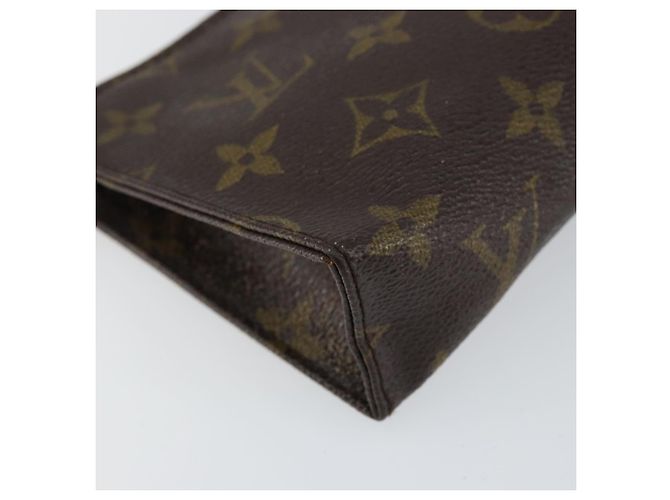 LOUIS VUITTON Poche Toilette Monogram 15 M47546 LV Auth 148123 Monogramma - vista 14