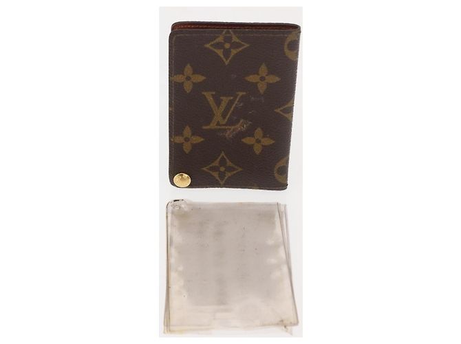 LOUIS VUITTON Monogram Porto Cartas Crdit Pression Estuche de Tarjetas M60937 Auth 147099 Monograma - vista 12