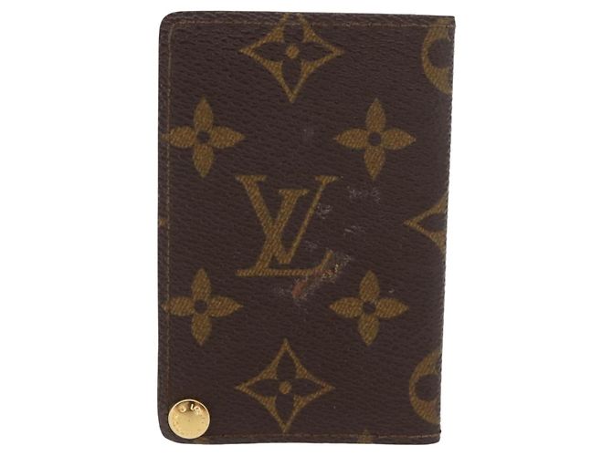 LOUIS VUITTON Monogram Porto Cartas Crdit Pression Estuche de Tarjetas M60937 Auth 147099 Monograma - vista 13