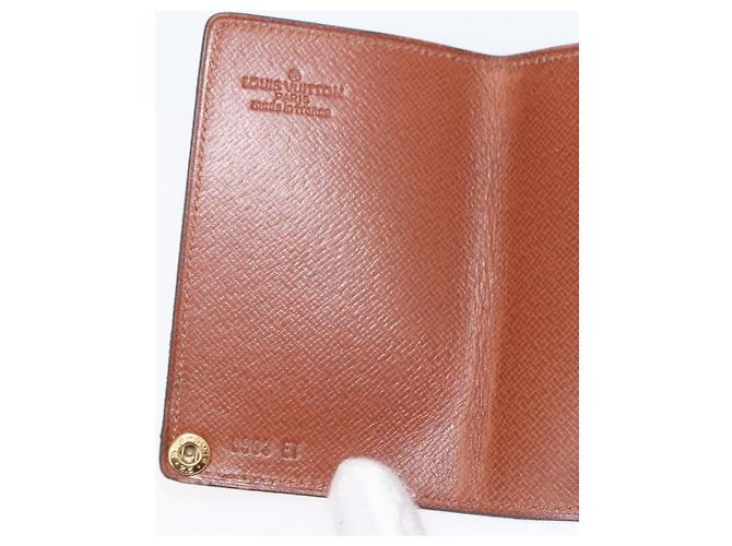 LOUIS VUITTON Monogram Porto Cartas Crdit Pression Estuche de Tarjetas M60937 Auth 147099 Monograma - vista 17