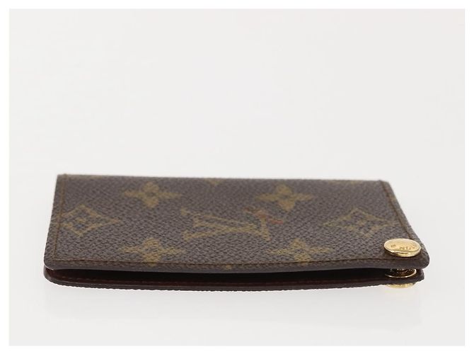 LOUIS VUITTON Monogram Porto Cartas Crdit Pression Estuche de Tarjetas M60937 Auth 147099 Monograma - vista 4